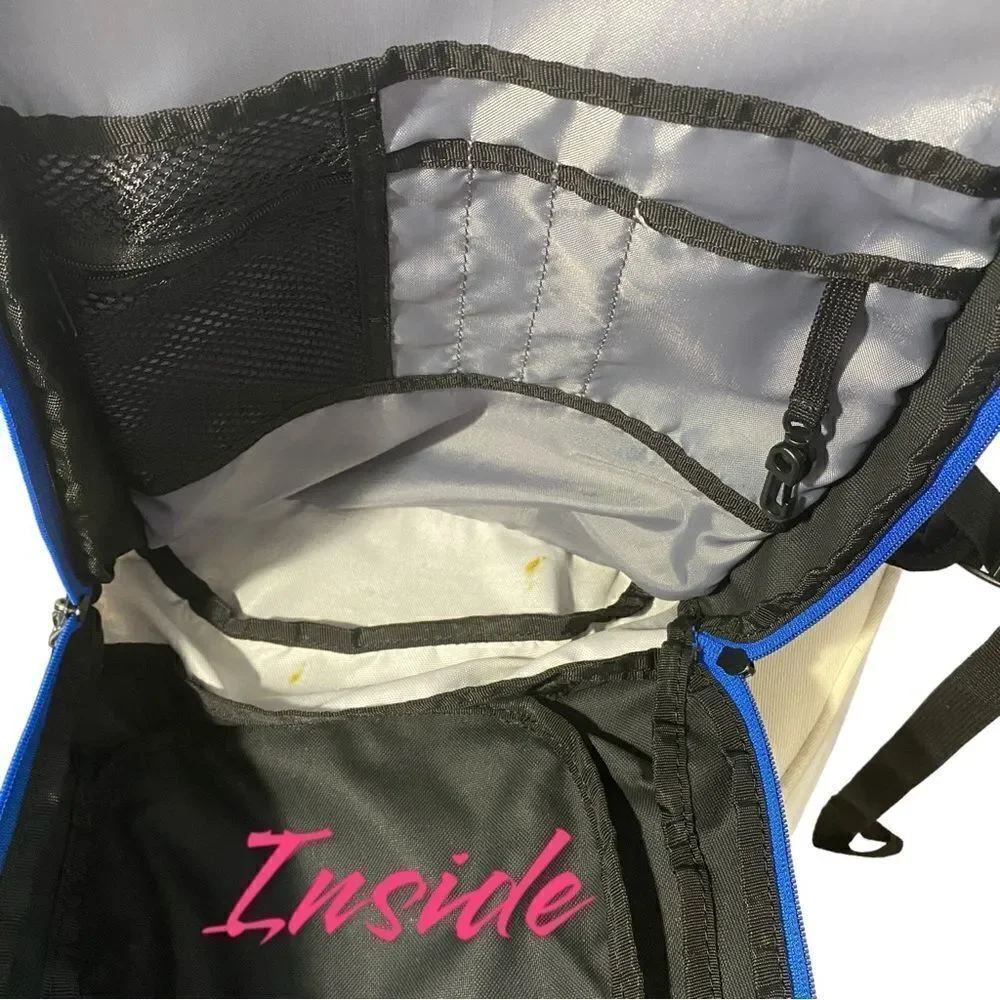 Adidas Atkins Black & Blue Backpack School Bag Gym Bag
